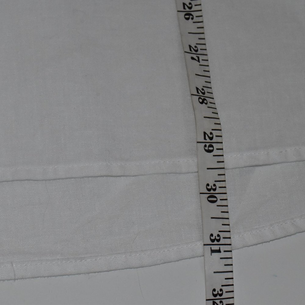 Old Navy Long Sleeve White Linen Tunic Top Size M - Picture 5 of 12